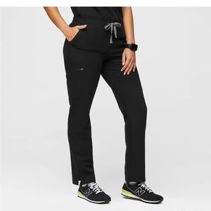 Figs Yola Black Scrub Pants